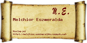 Melchior Eszmeralda névjegykártya